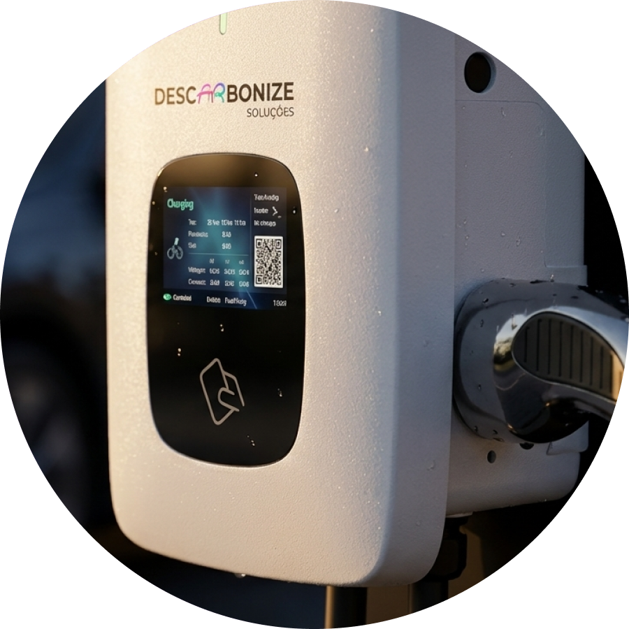 carregador integrado com energia solar